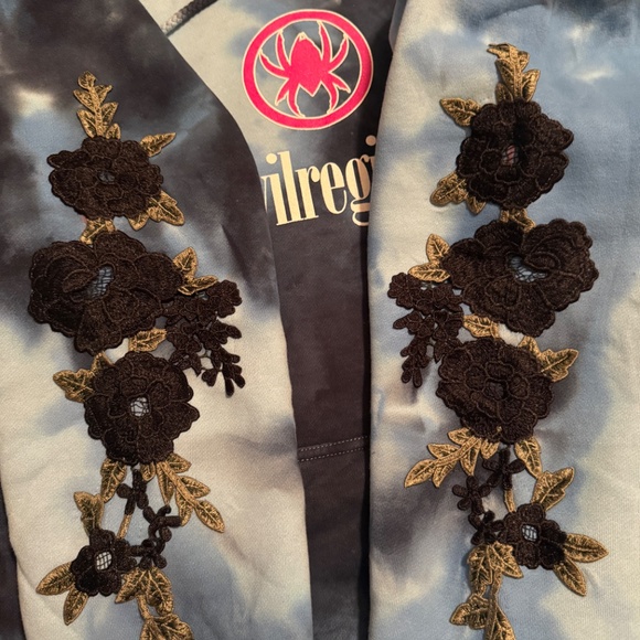 Civil Regime x Spiderman Venom Blue Tie Dye Hoodie Large OS - Picture 5 of 7